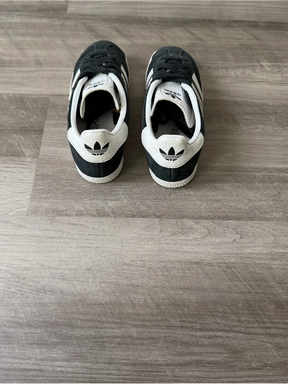 adidas Kids Gazelle Sneakers in Black and White